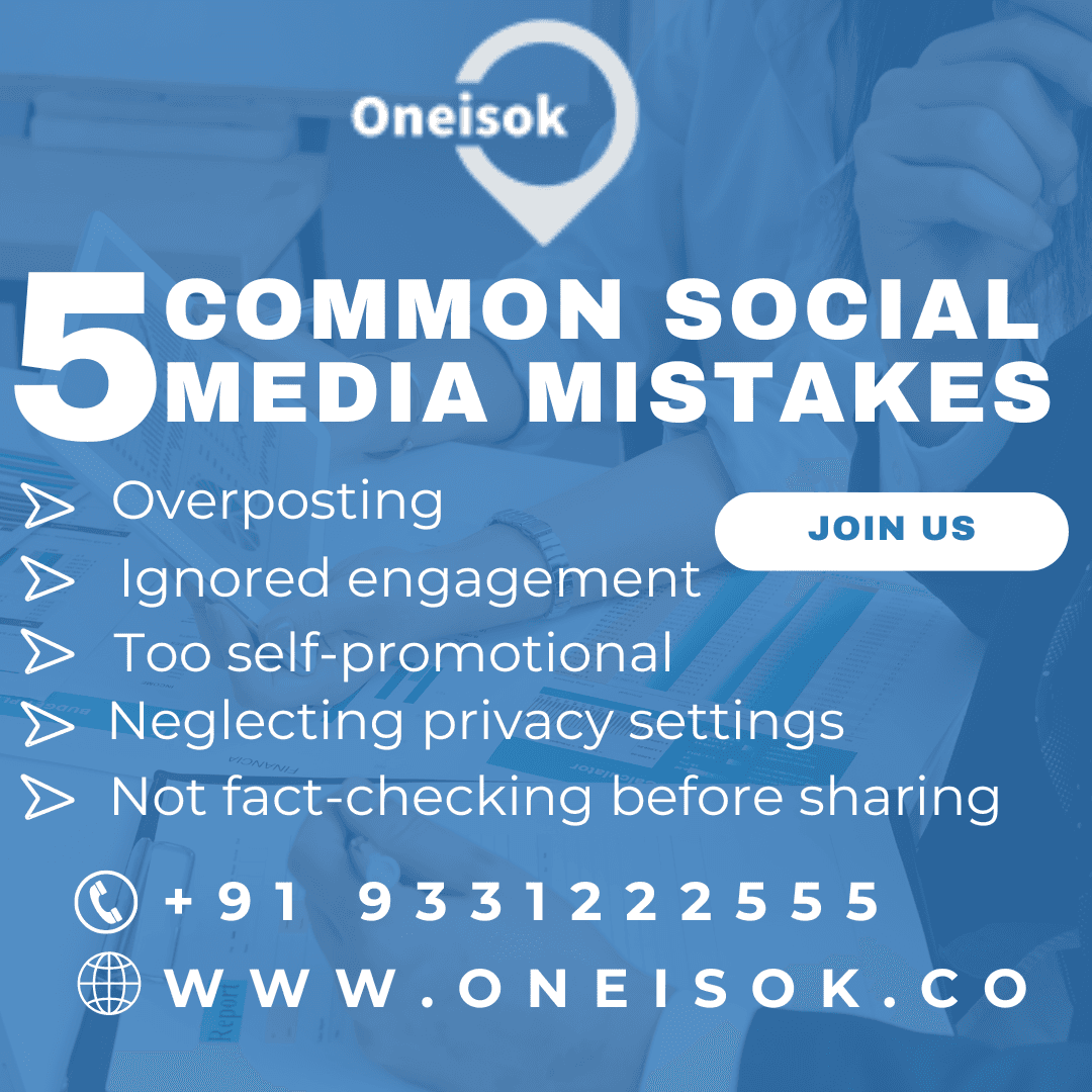 5 COMMON SOCIAL MEDIA MISTAKES